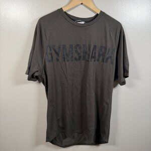 Gymshark Impact T-shirt Mens Size XXL Green Slim Fit Workout Athletic Active
